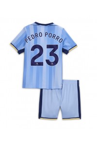 Fotbalové Dres Tottenham Hotspur Pedro Porro #23 Dětské Venkovní Oblečení 2024-25 Krátký Rukáv (+ trenýrky)